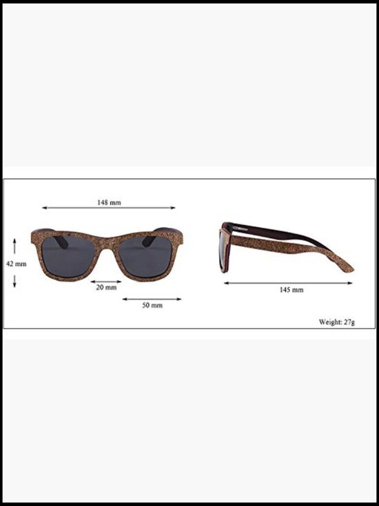 Handmade Maple Wood and Cork Polarized Sunglasses with Case main image 5